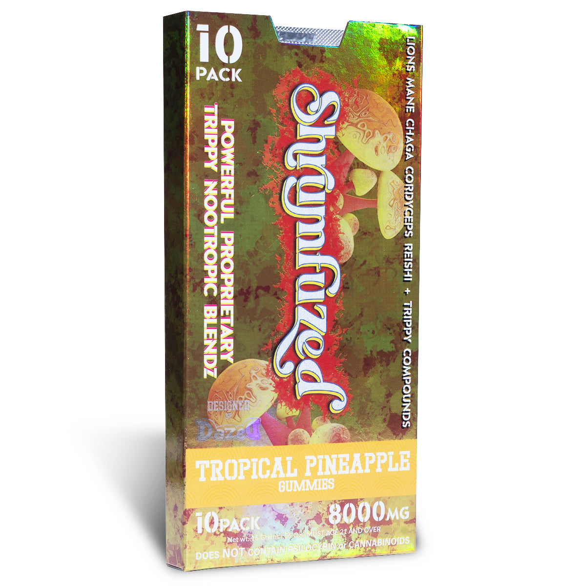 Shrumfuzed 800mg Gummies - Tropical Pineapple (4pk/10pk)