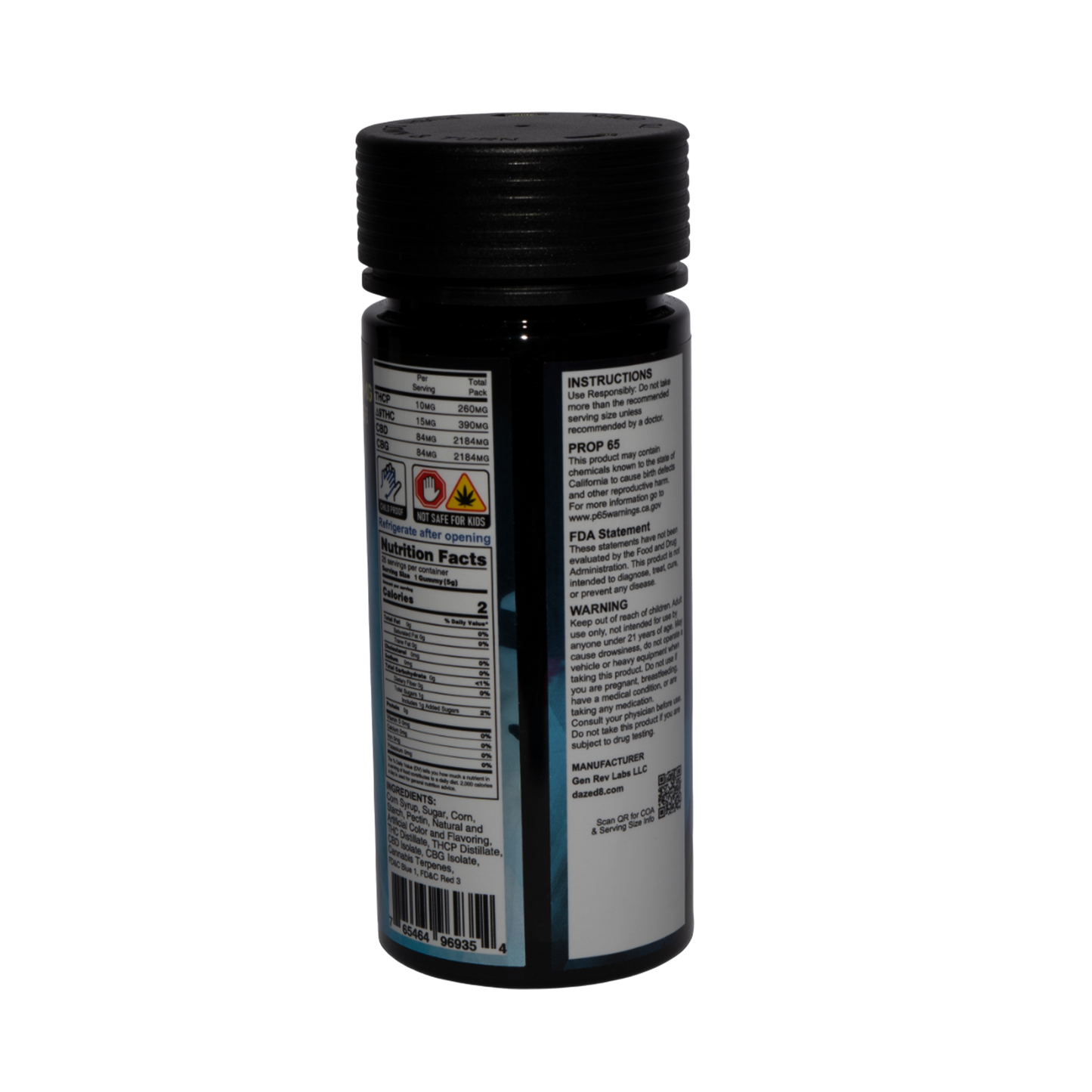 Dazed THC-P Gummy - Blue Razz (2pk/26pk)