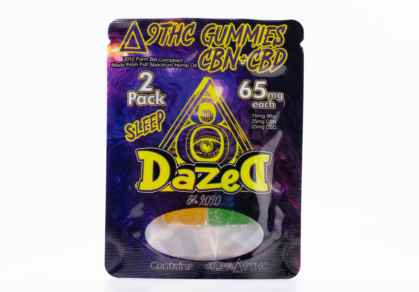 65mg Gummies - CBN/CBD/D9 Live Collection - "Sleep"