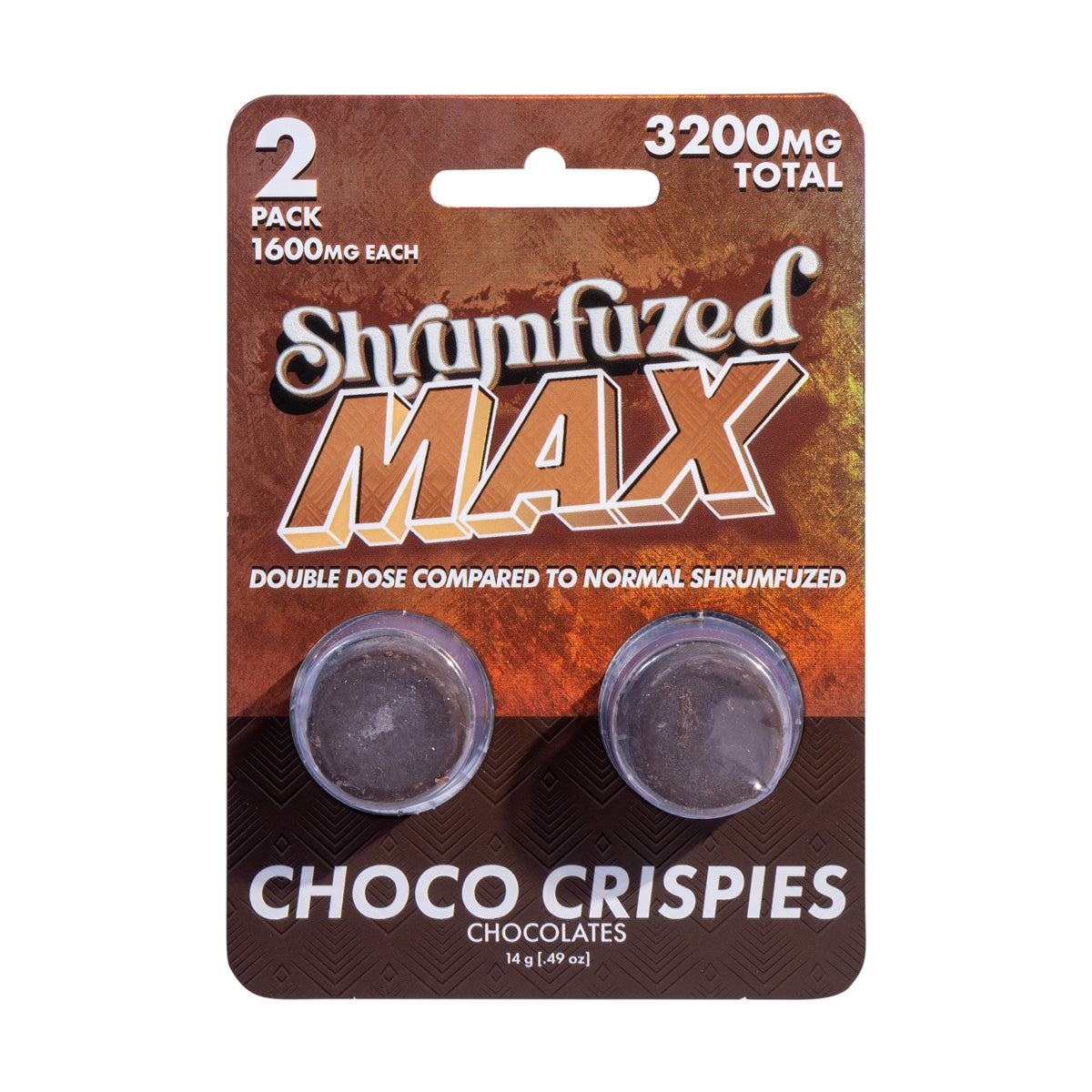 Shrumfuzed MAX 1600mg Chocolates - Choco Crispies (2pk/6pk)