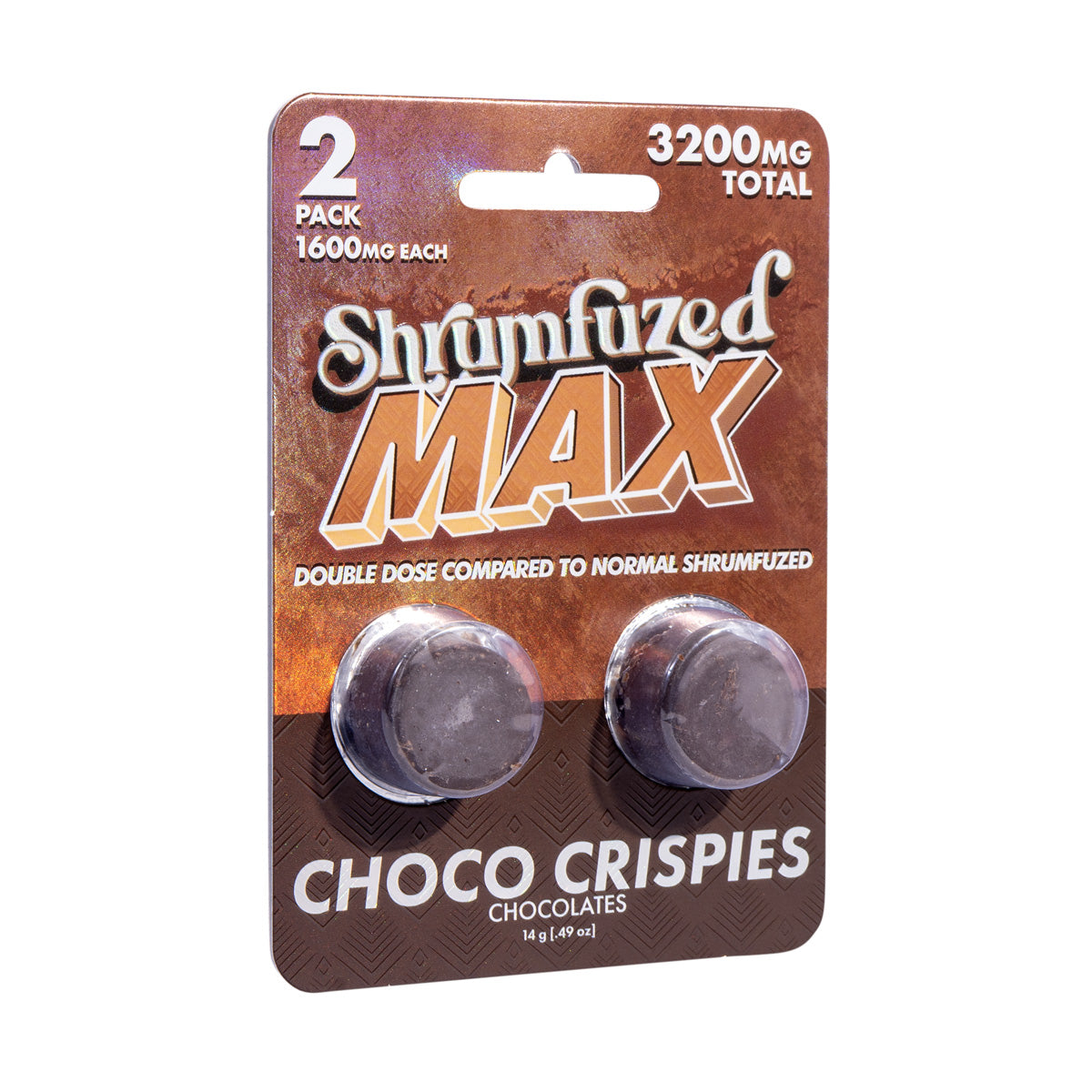 Shrumfuzed MAX 1600mg Chocolates - Choco Crispies (2pk/6pk)
