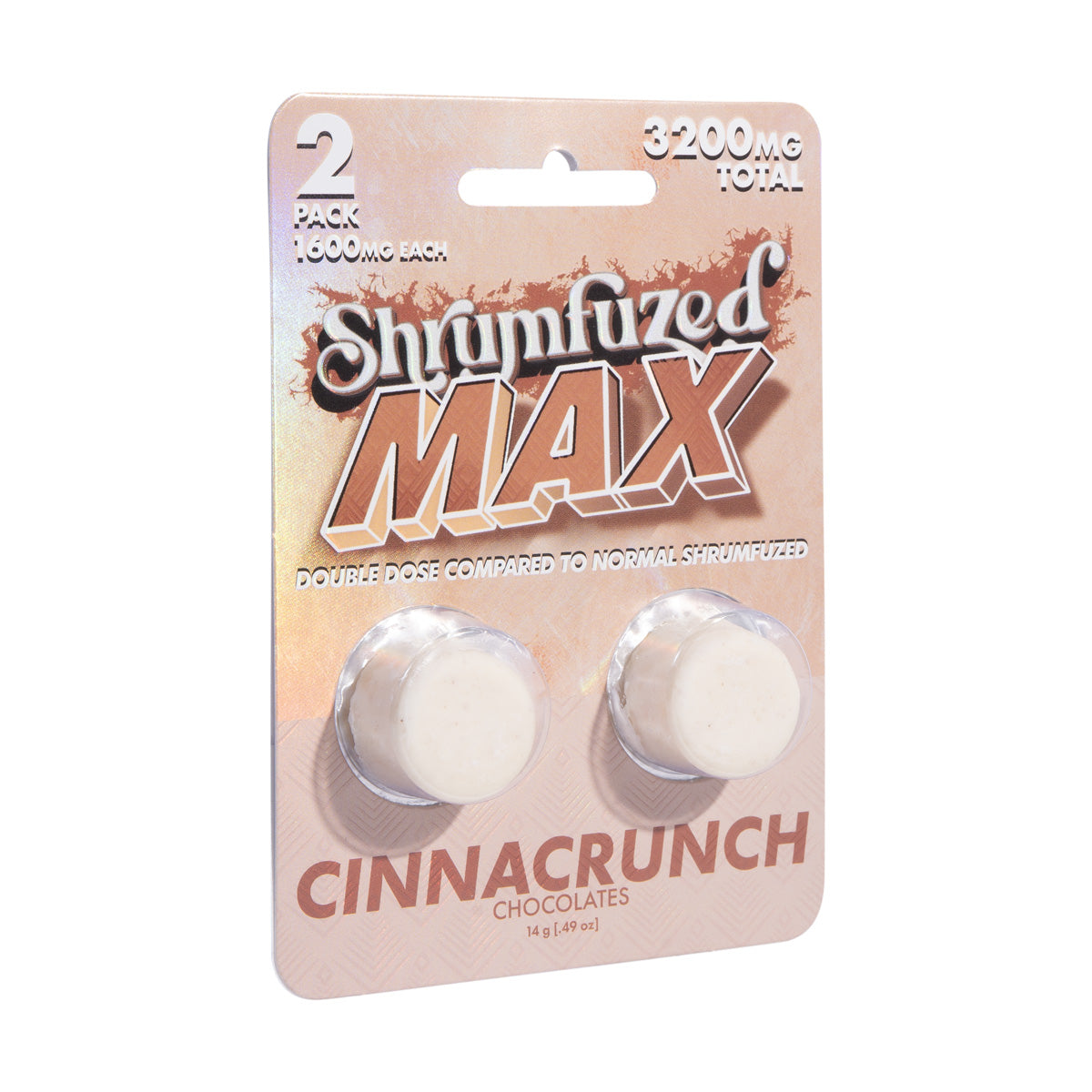 Shrumfuzed MAX 1600mg Chocolates - Cinnacrunch (2pk/6pk)