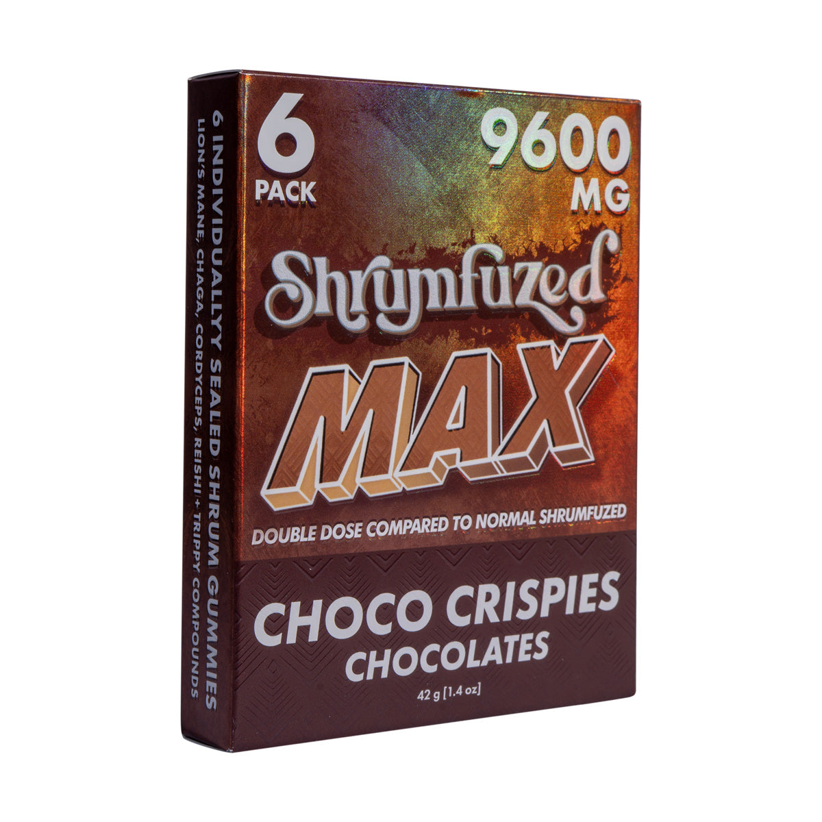 Shrumfuzed MAX 1600mg Chocolates - Choco Crispies (2pk/6pk)