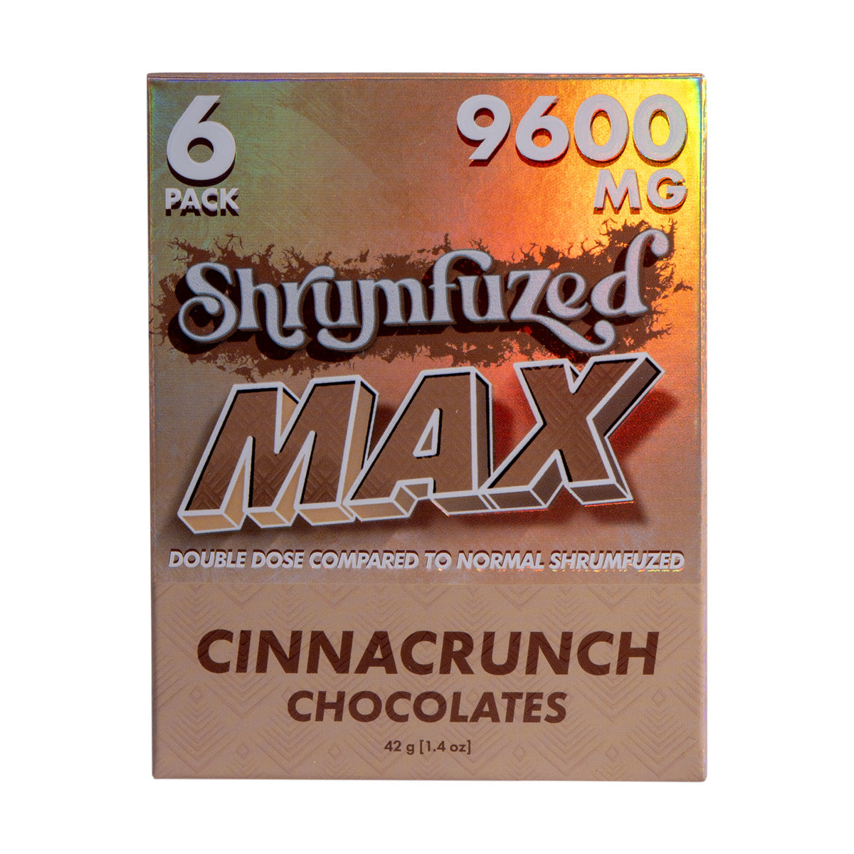 Shrumfuzed MAX 1600mg Chocolates - Cinnacrunch (2pk/6pk)