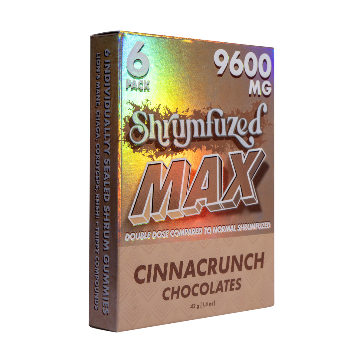 Shrumfuzed MAX 1600mg Chocolates - Cinnacrunch (2pk/6pk)