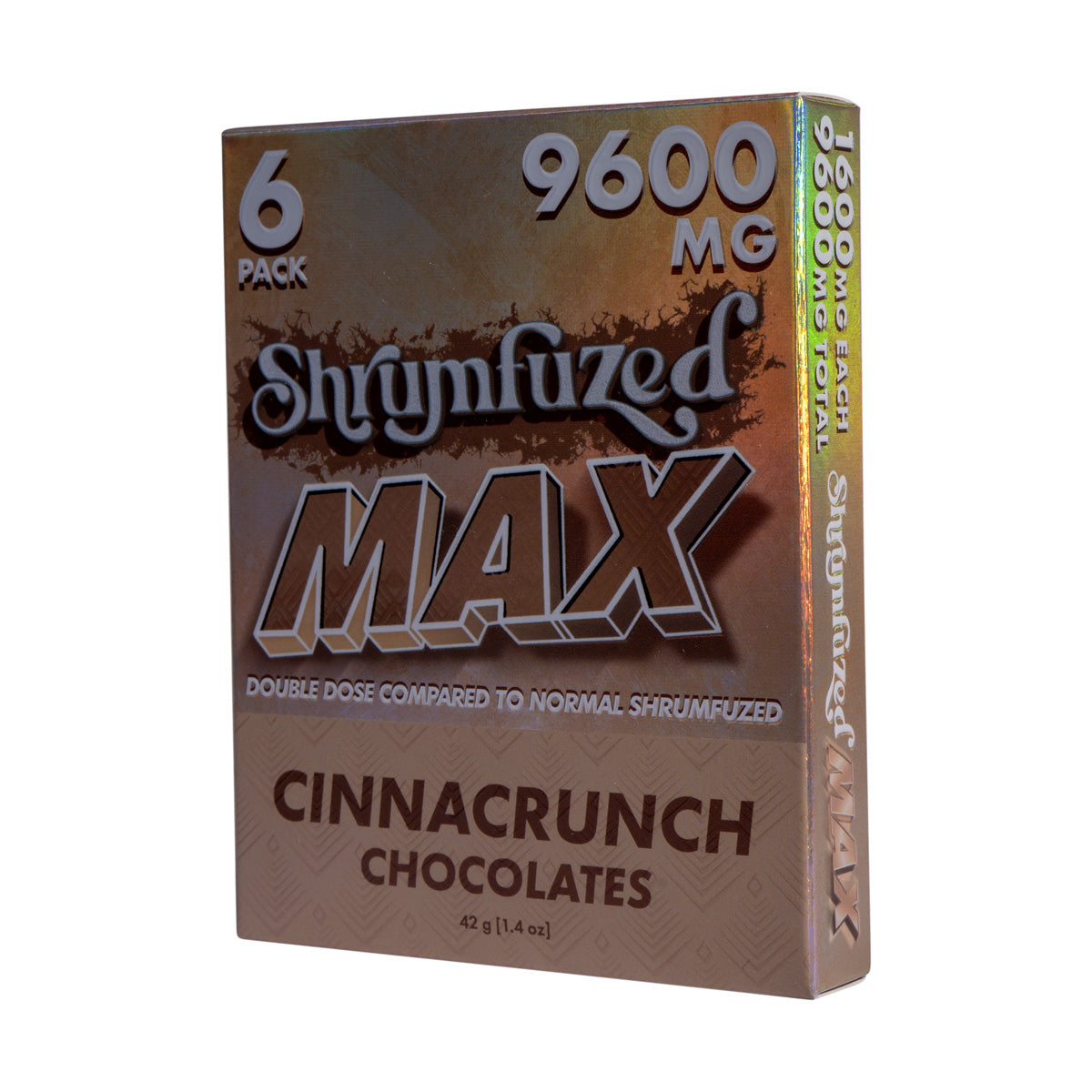 Shrumfuzed MAX 1600mg Chocolates - Cinnacrunch (2pk/6pk)