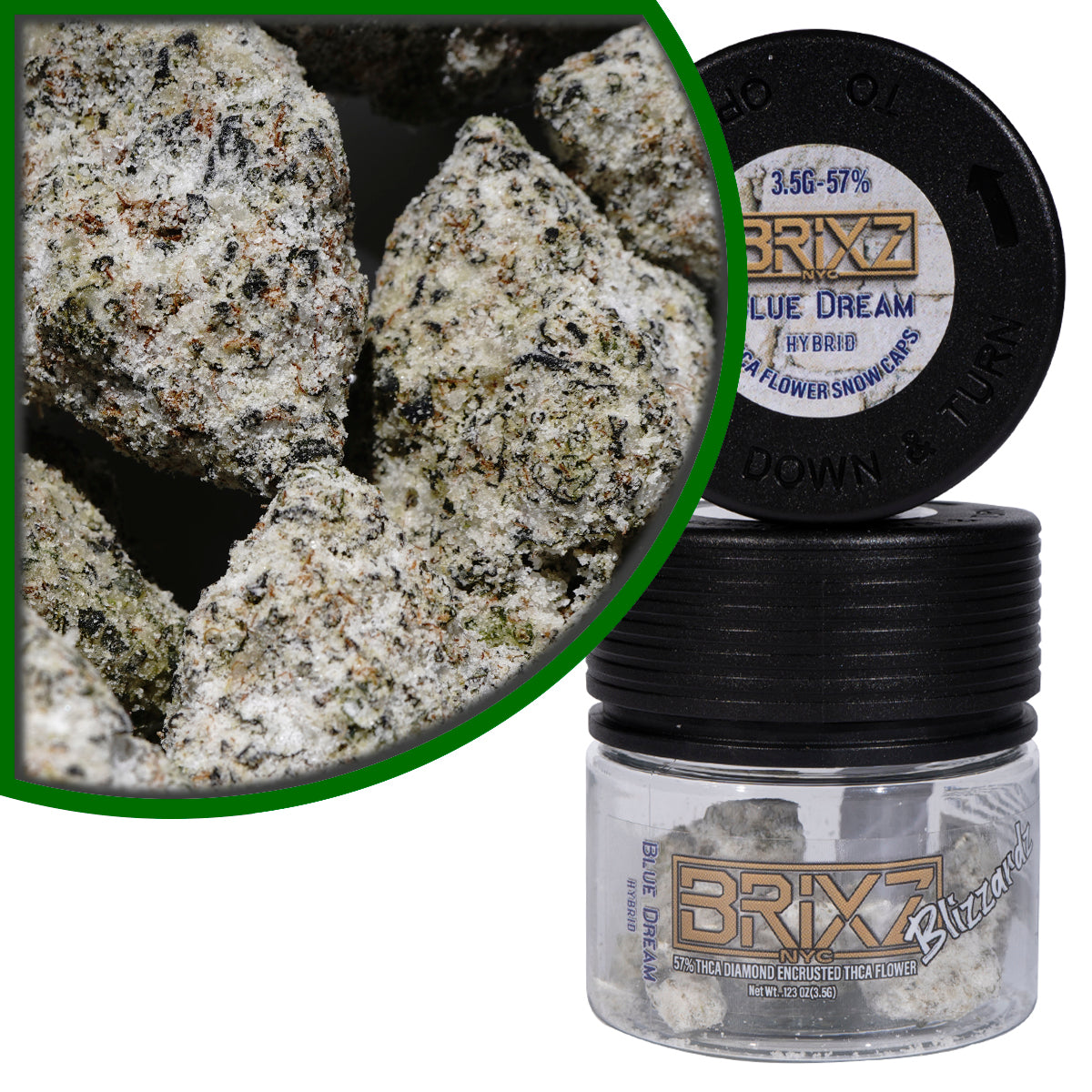 BRIXZ Frosted THC-A Flower - Blue Dream (3.5G)