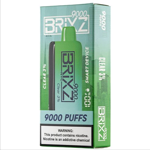 BRIXZ Nicotine Vape - 9,000 Puff - Clear 3%