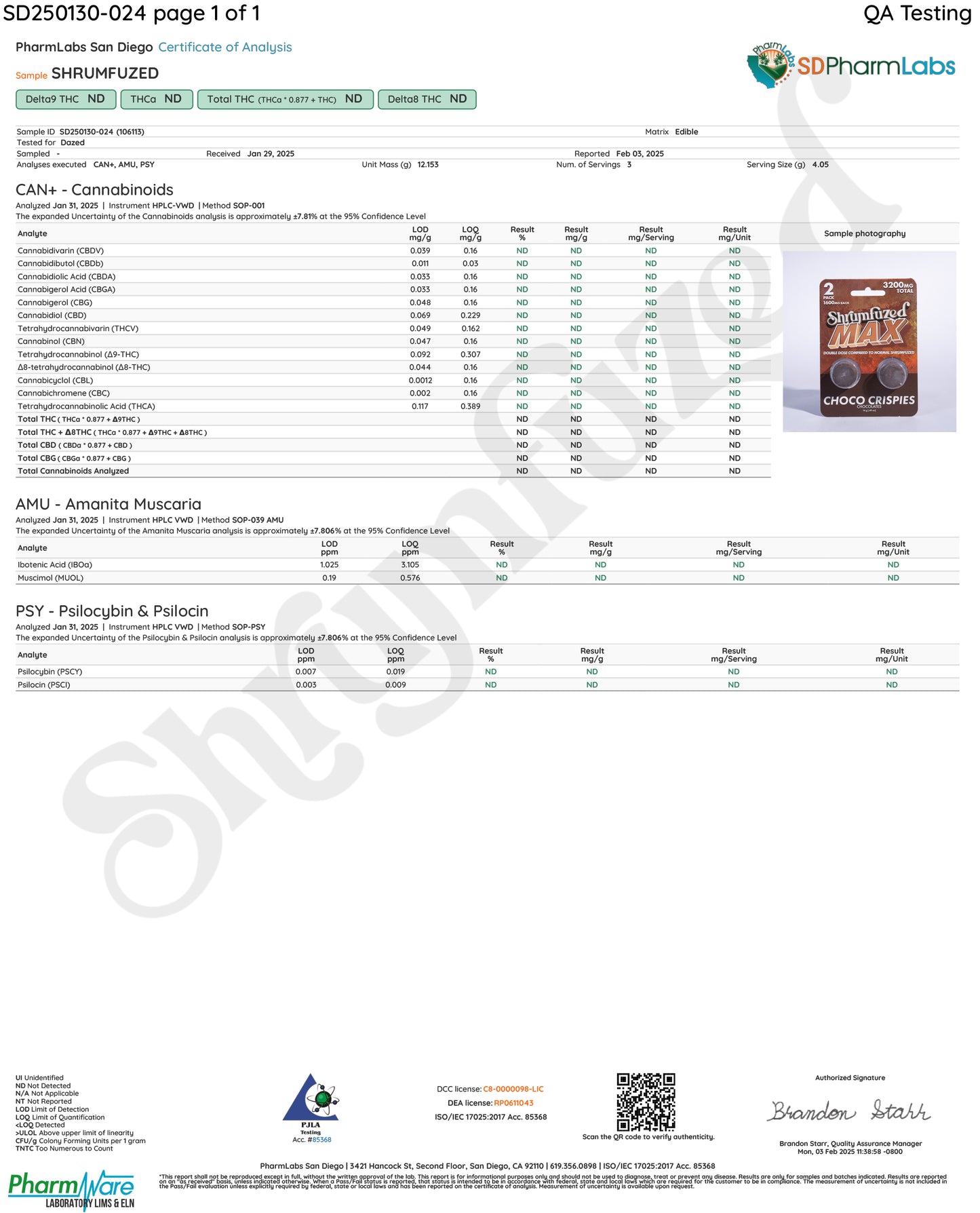 Shrumfuzed MAX 1600mg Chocolates - Choco Crispies (2pk/6pk)