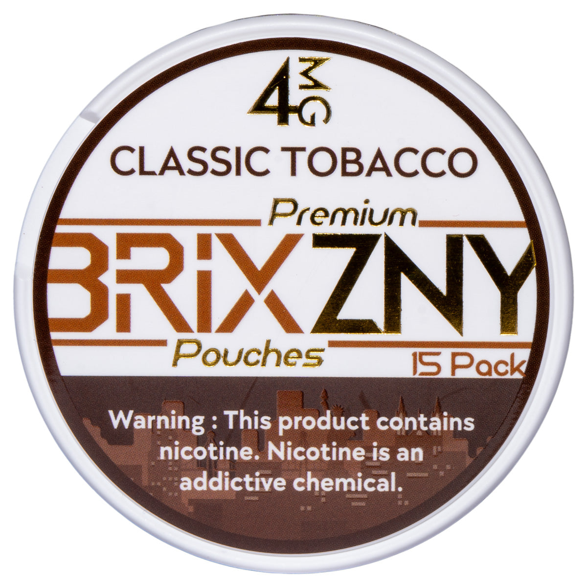 BRIXZ Nicotine Pouch - 4mg, 8mg, 12mg - Classic Tobacco