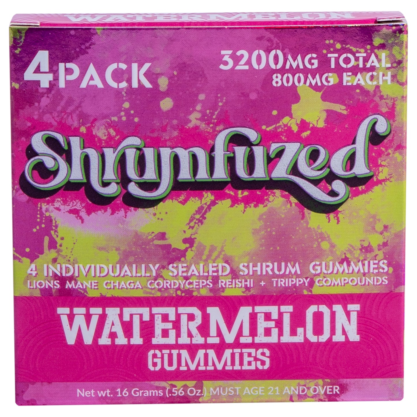 Shrumfuzed 800mg Gummies - Watermelon (4pk/10pk)