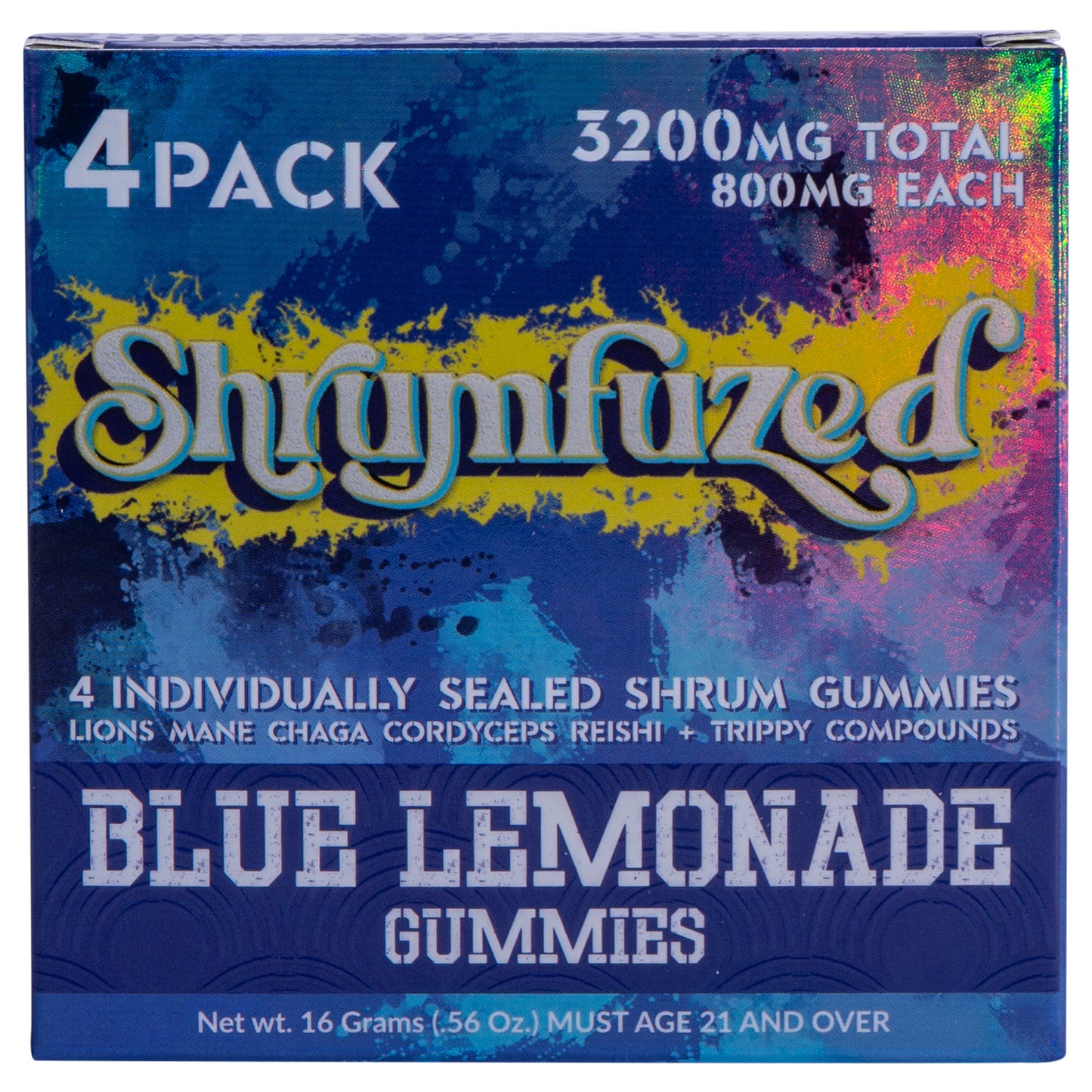 Shrumfuzed 800mg Gummies - Blue Lemonade (4pk/10pk)