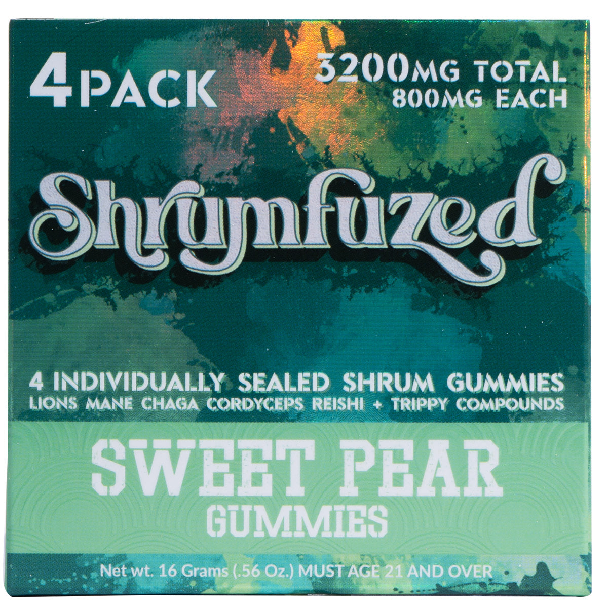 Shrumfuzed 800mg Gummies - Sweet Pear (4pk/10pk)