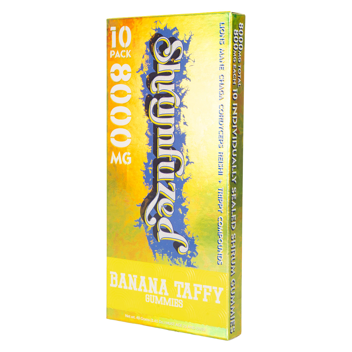 Shrumfuzed 800mg Gummies - Banana Taffy (4pk/10pk)