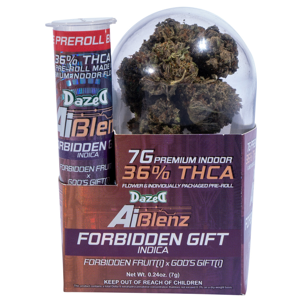 Ai Blenz THC-A Flower + Pre-Roll - Forbidden Gift (7G/Bonus .75G Pre-roll)