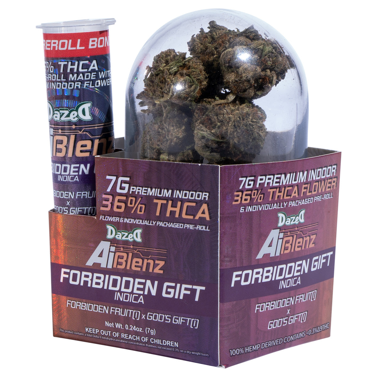 Ai Blenz THC-A Flower + Pre-Roll - Forbidden Gift (7G/Bonus .75G Pre-roll)