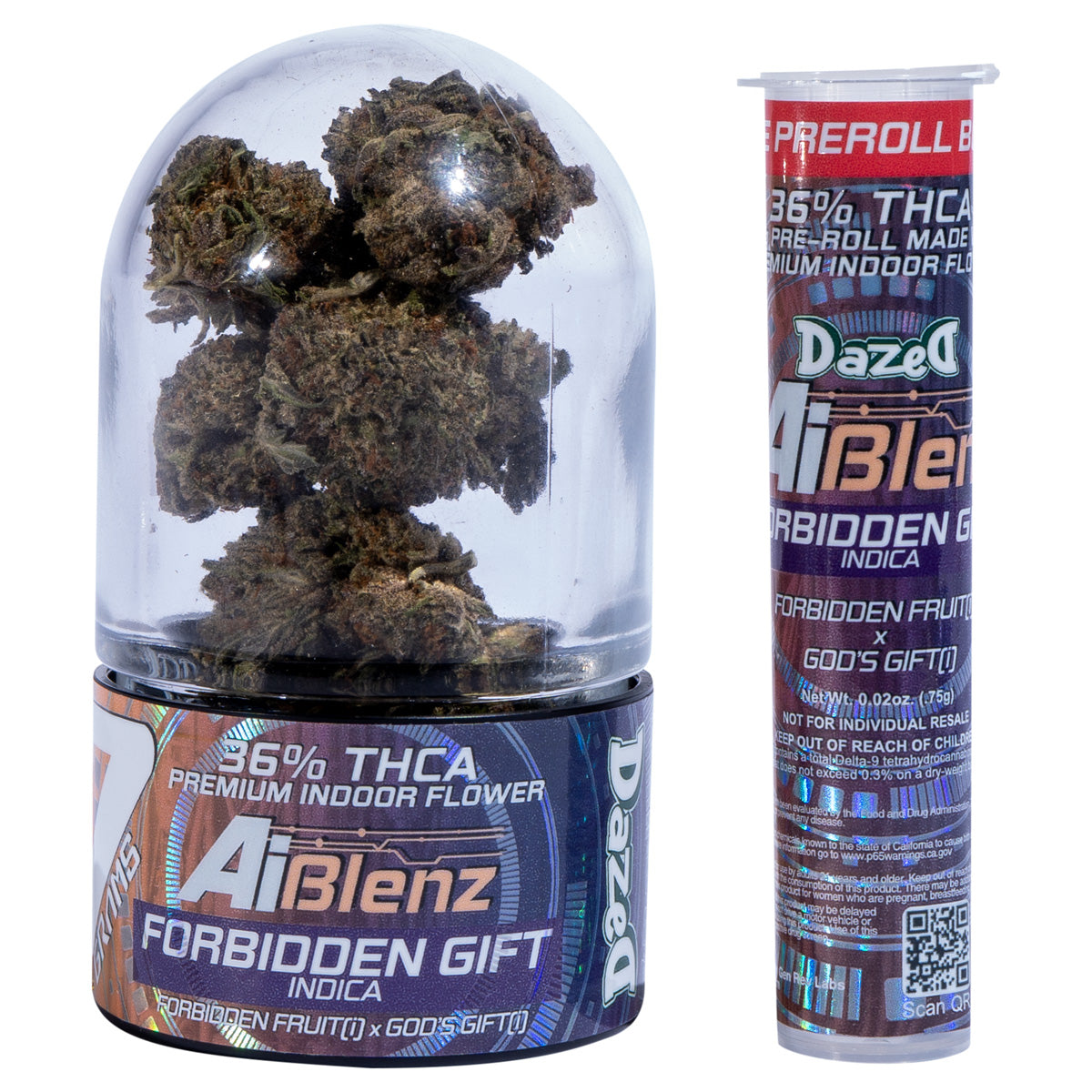 Ai Blenz THC-A Flower + Pre-Roll - Forbidden Gift (7G/Bonus .75G Pre-roll)