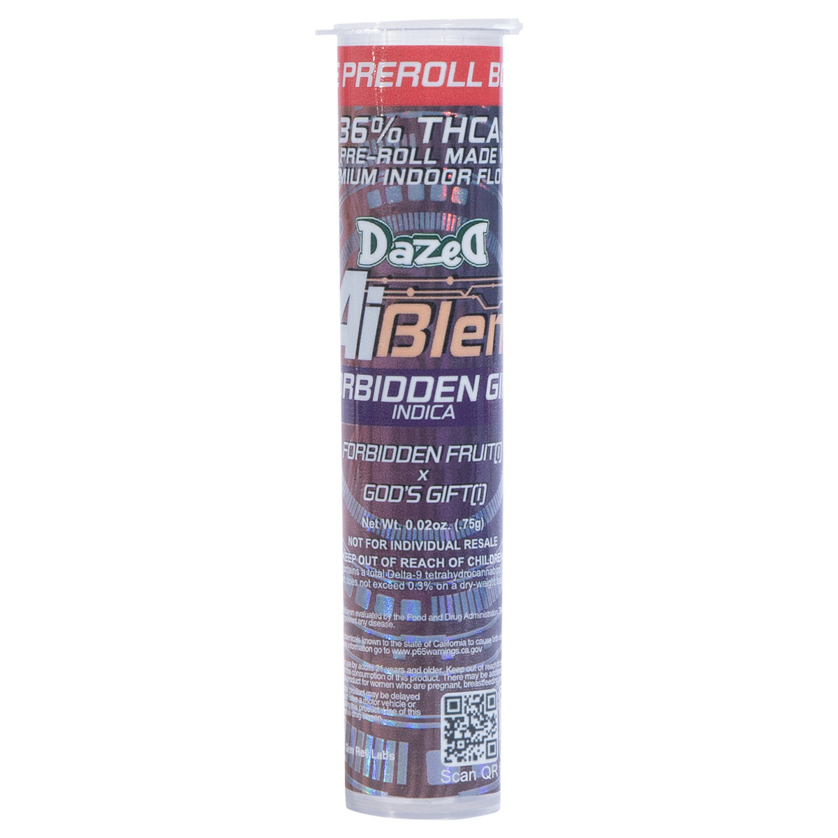 Ai Blenz THC-A Flower + Pre-Roll - Forbidden Gift (7G/Bonus .75G Pre-roll)