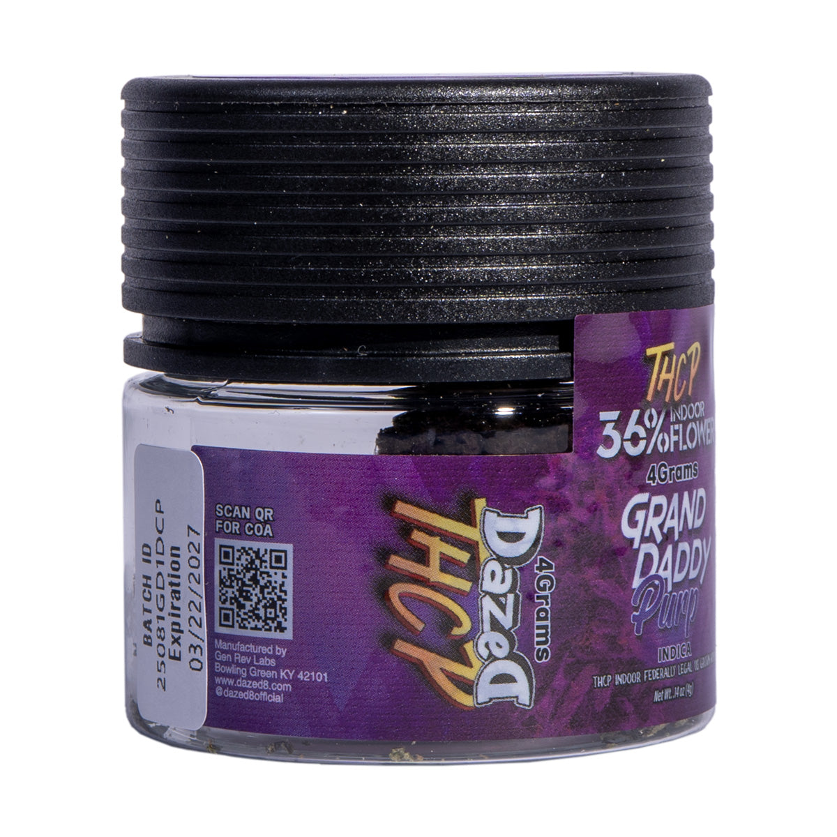 Dazed THCP Flower - Grand Daddy Purp (1G/4G)