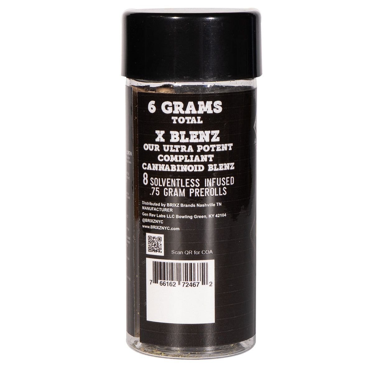 BRIXZ X Blenz 8pk Pre-Roll - Godfather OG (.75G)