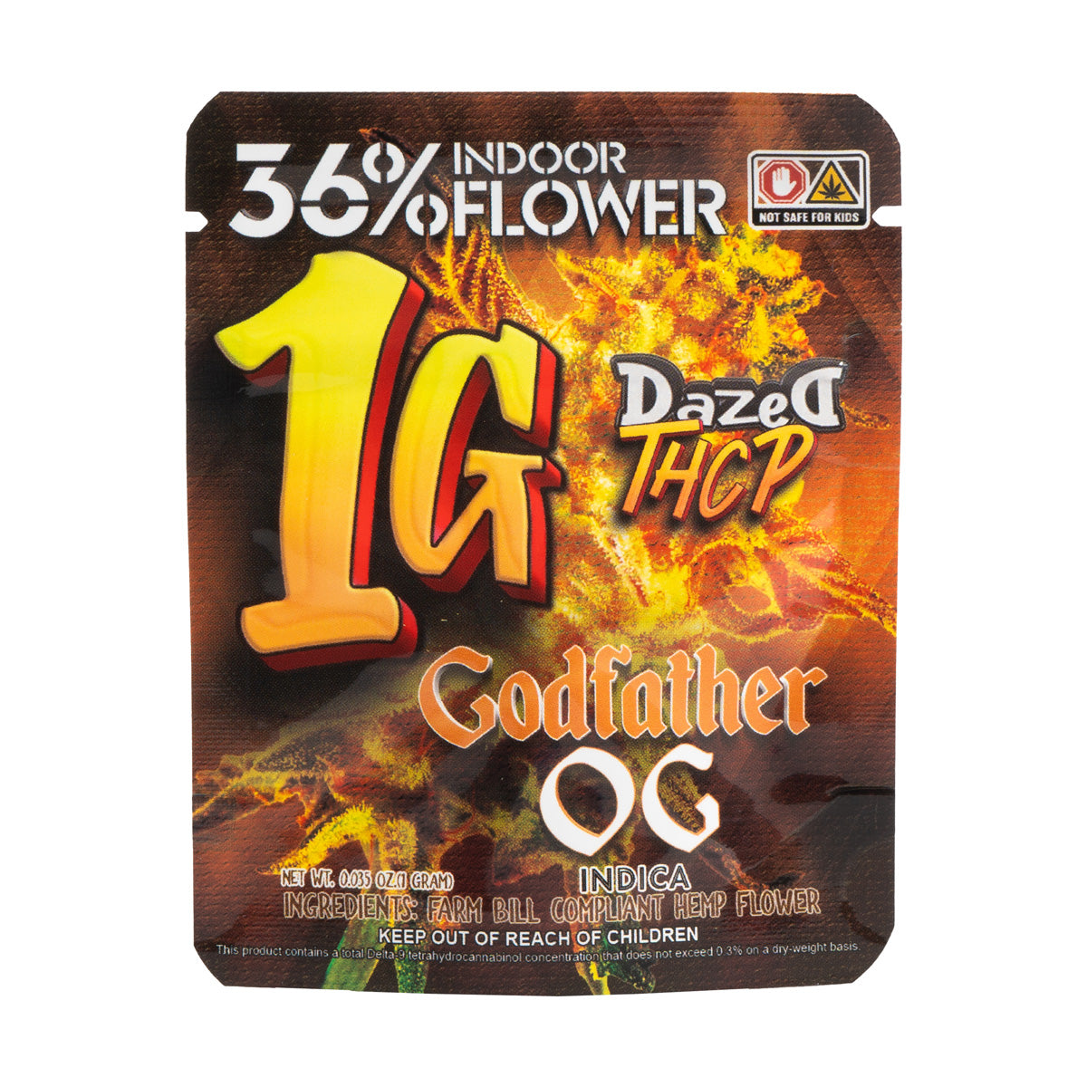 Dazed THCP Flower - Godfather OG (1G/4G)