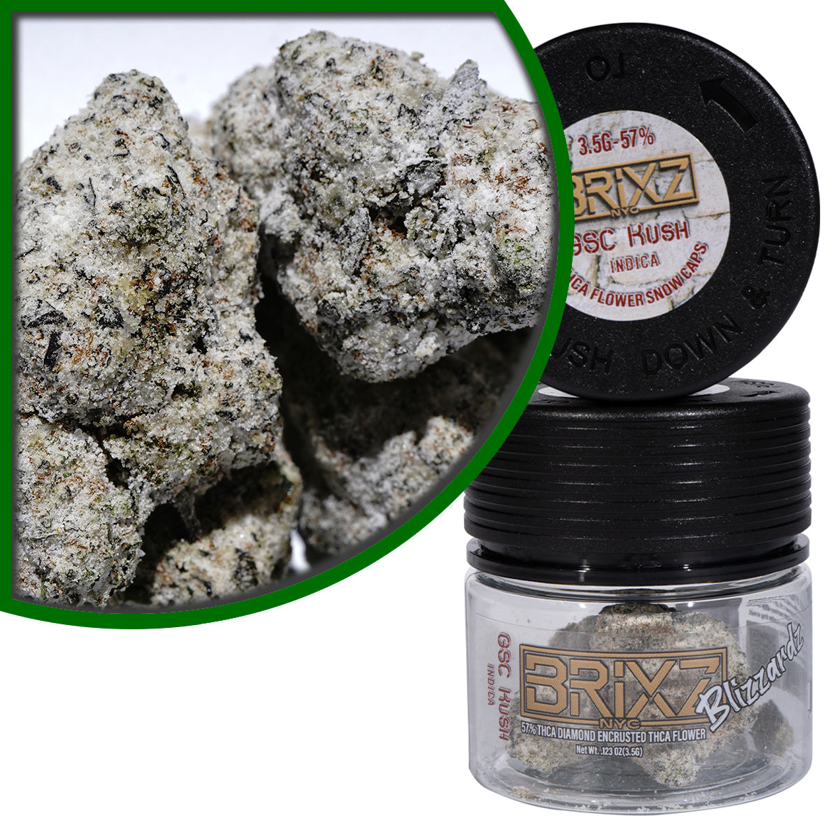 BRIXZ Frosted THC-A Flower - GSC Kush (3.5G)