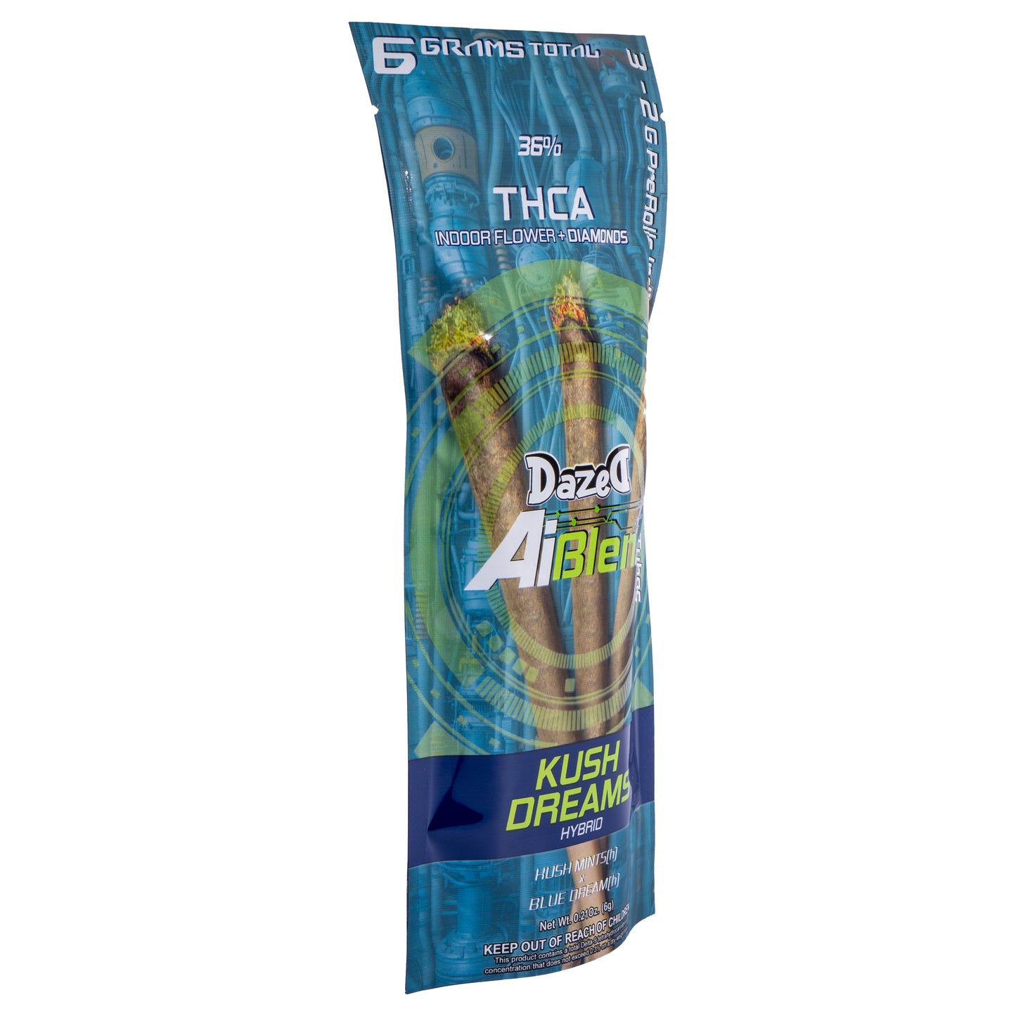 Ai Blenz 3pk Pre-Roll - THC-A - Kush Dreams (2G)