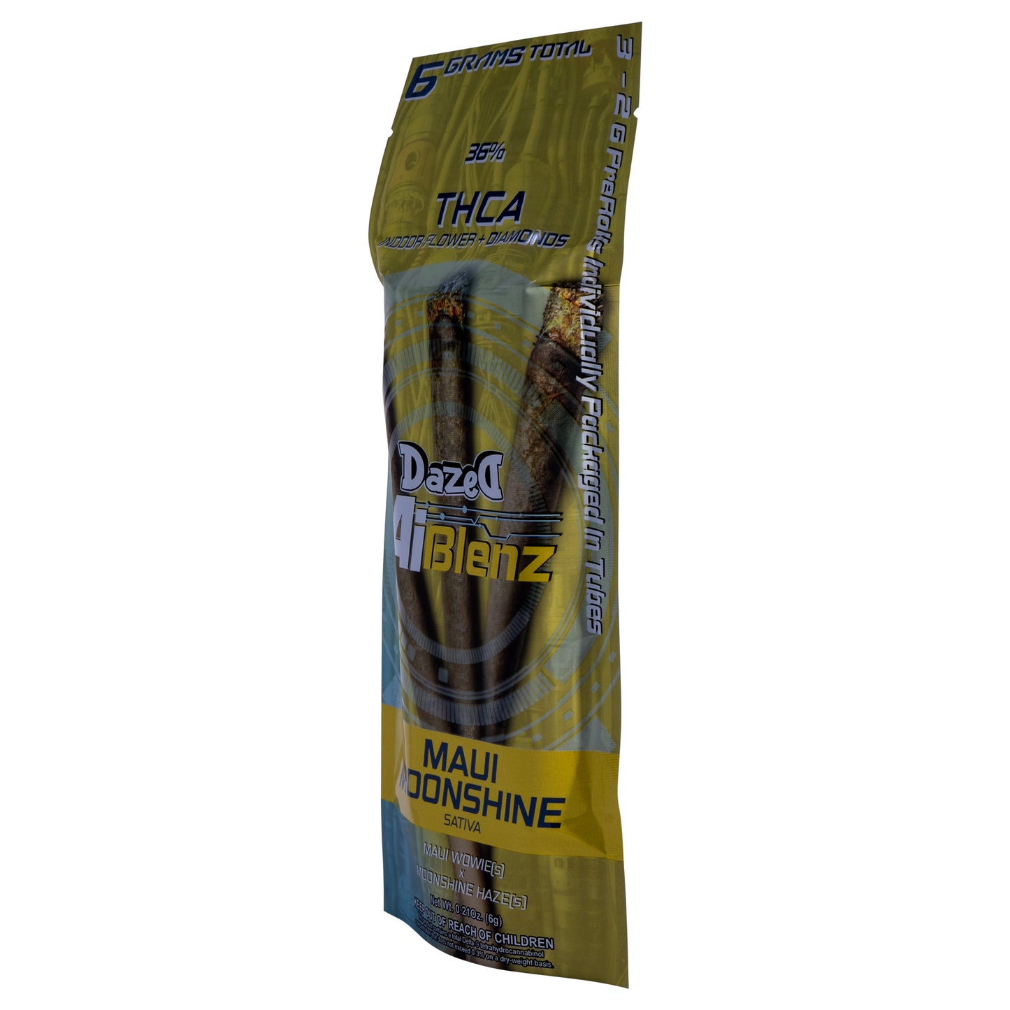 Ai Blenz 3pk Pre-Roll - THC-A - Maui Moonshine (2G)