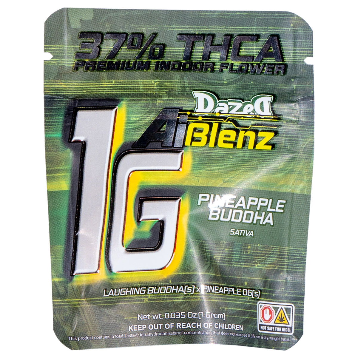 Ai Blenz THC-A Flower - Pineapple Buddha (1G)