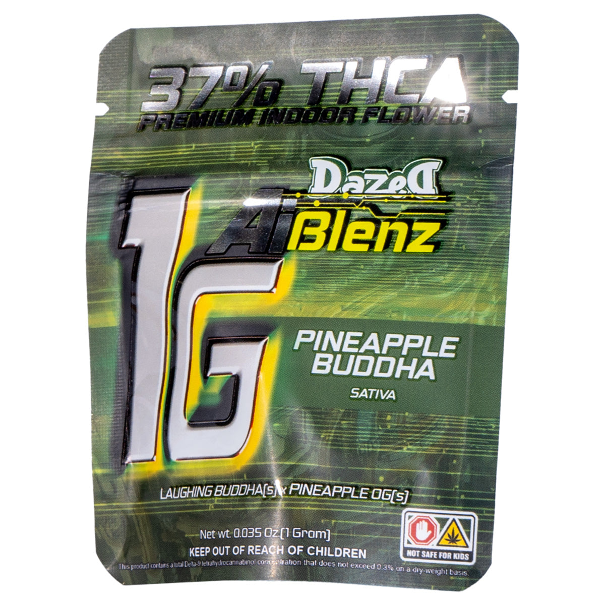 Ai Blenz THC-A Flower - Pineapple Buddha (1G)
