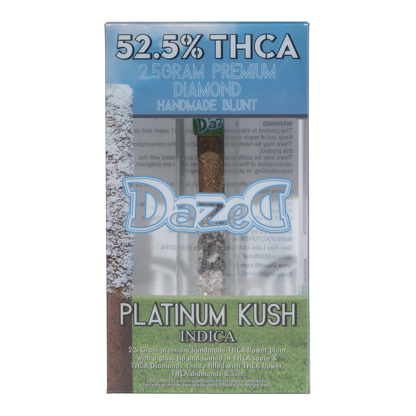 Dazed Blunt - THC-A Diamond - Platinum Kush (2.5G)