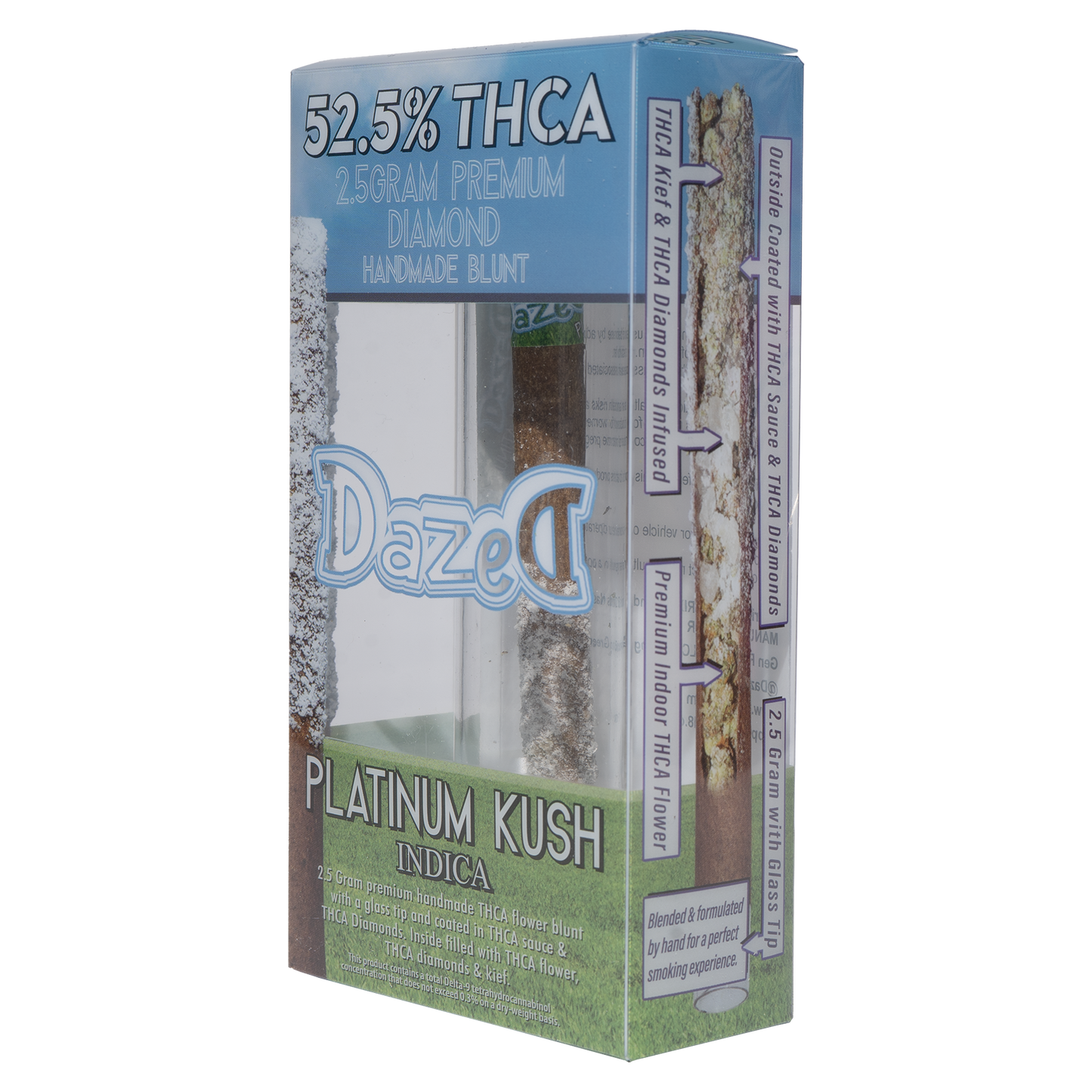 Dazed Blunt - THC-A Diamond - Platinum Kush (2.5G)