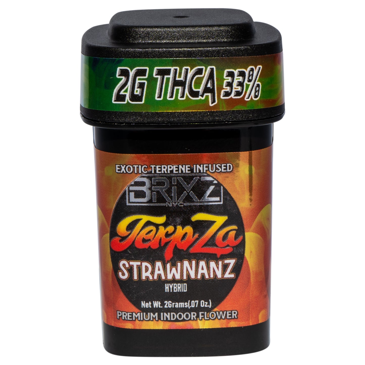 BRIXZ TerpZa THC-A Flower - Strawnanz (2G/4.2G)