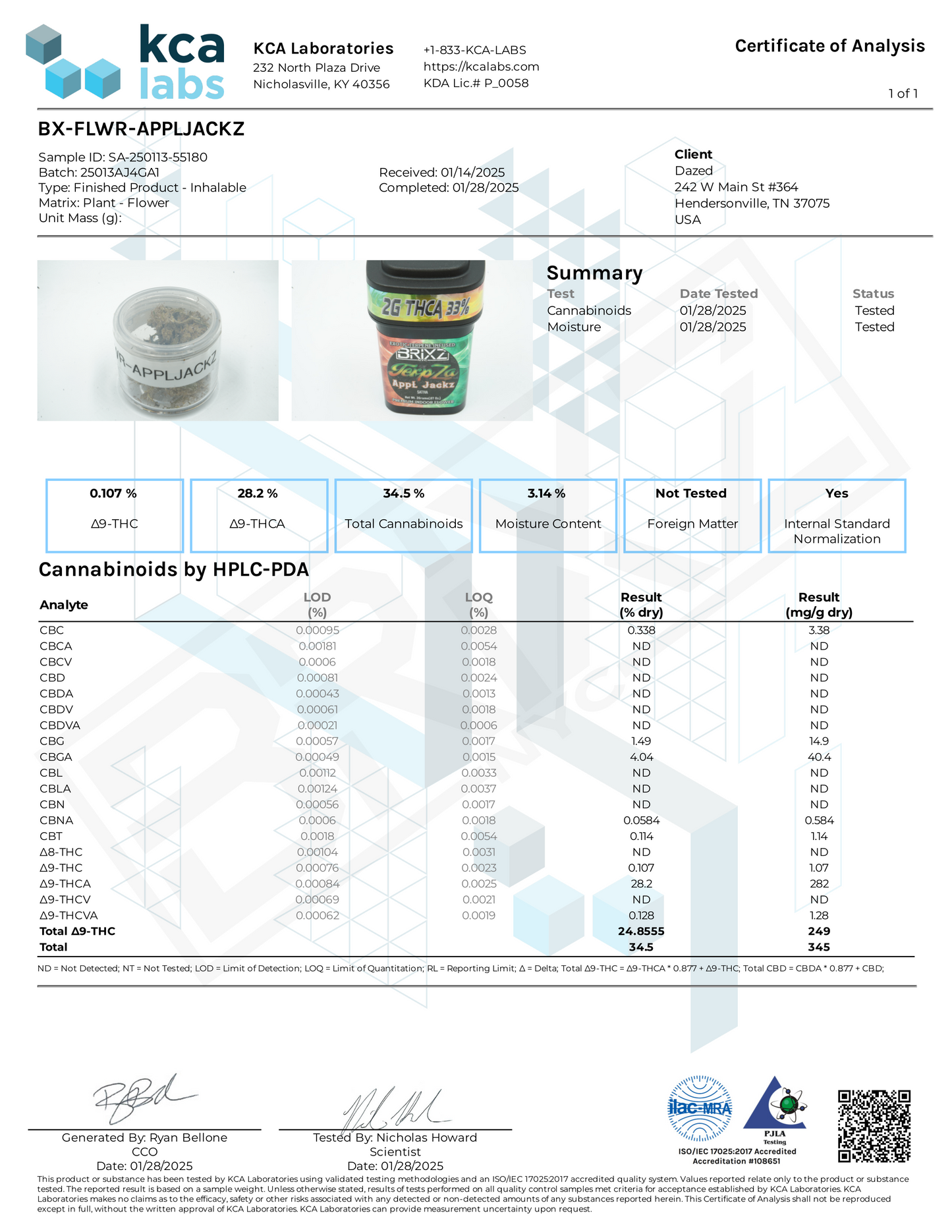 BRIXZ TerpZa THC-A Flower - AppL Jackz (2G/4.2G)