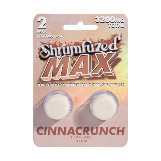 Shrumfuzed MAX 1600mg Chocolates - Cinnacrunch (2pk/6pk)