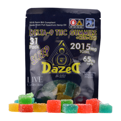 65mg Gummies - CBN/CBD/D9 Live Collection - "Sleep"
