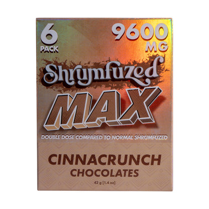 Shrumfuzed MAX 1600mg Chocolates - Cinnacrunch (2pk/6pk)
