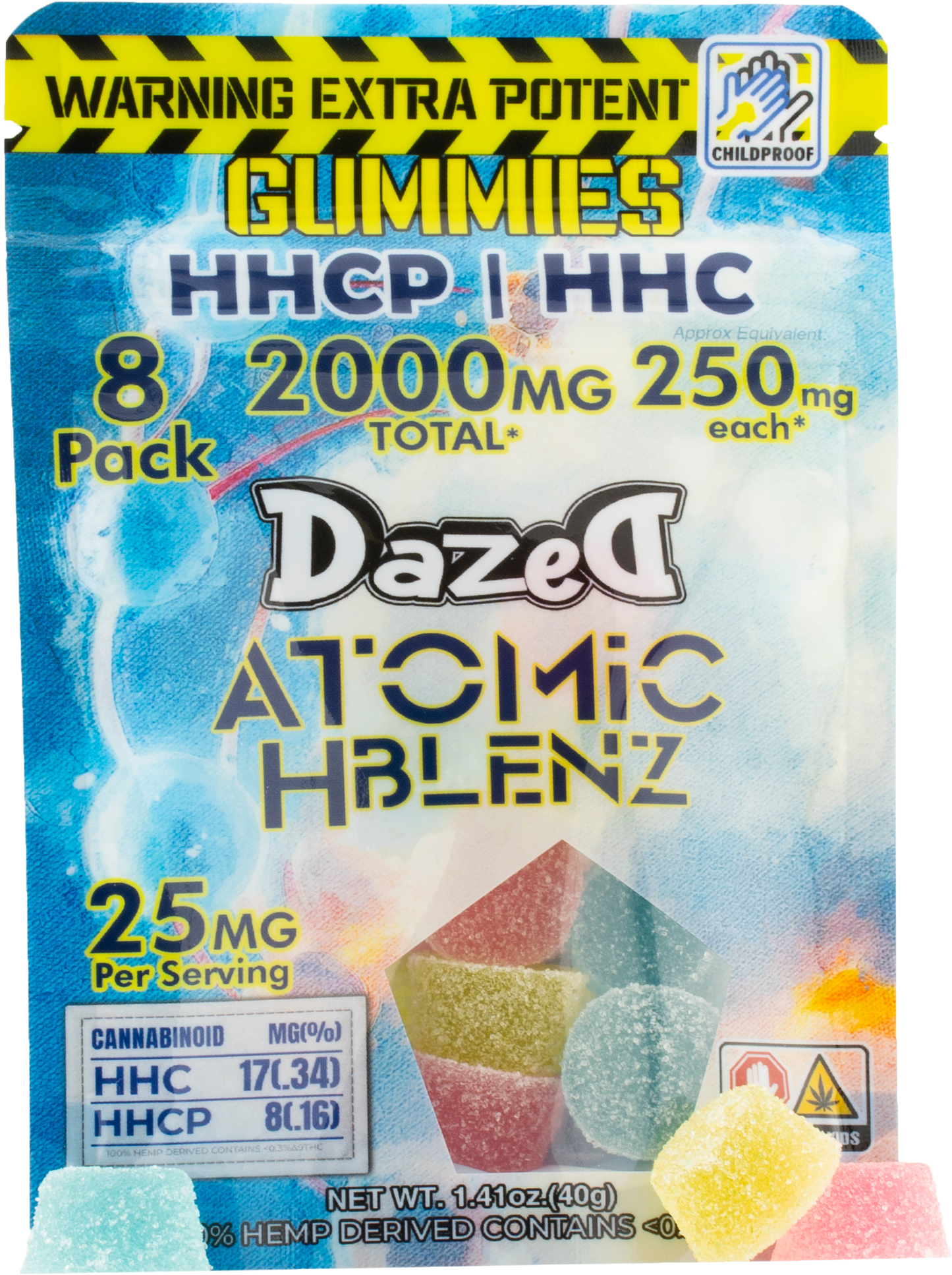 250mg Gummies - Atomic HBlenz