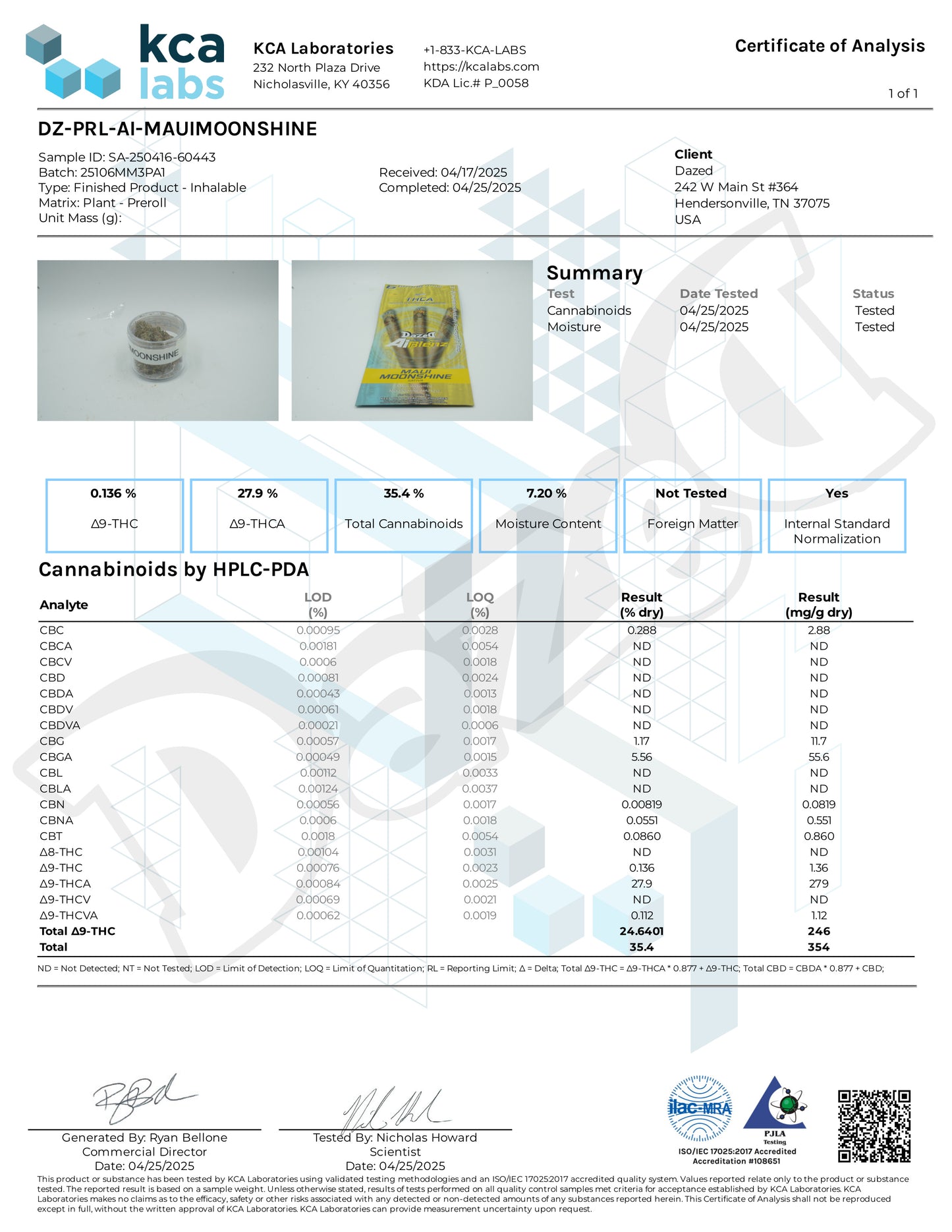 Ai Blenz THC-A Flower - Maui Moonshine (1G)