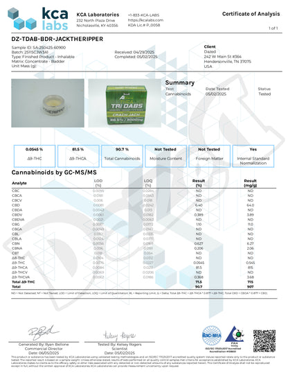 Ai Blenz Dab Triad - THC-A - Crack Jack (3G)