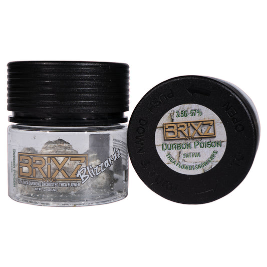 BRIXZ Frosted THC-A Flower - Durban Poison (3.5G)