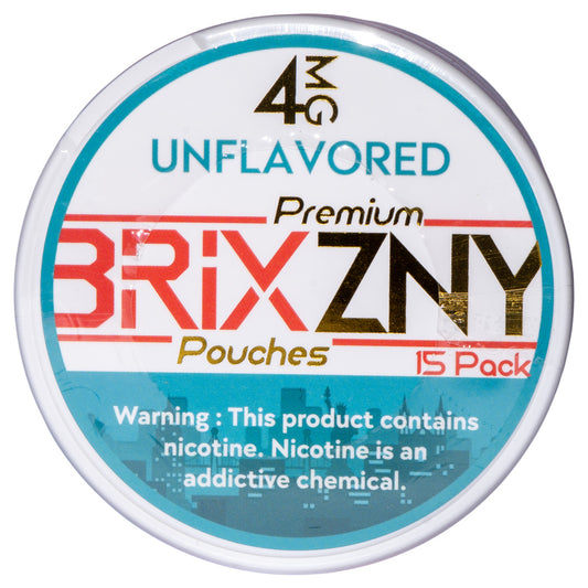 BRIXZ Nicotine Pouch - 4mg, 8mg, 12mg - Unflavored