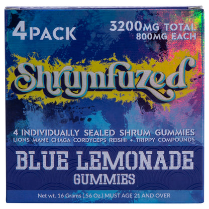 Shrumfuzed 800mg Gummies - Blue Lemonade (4pk/10pk)