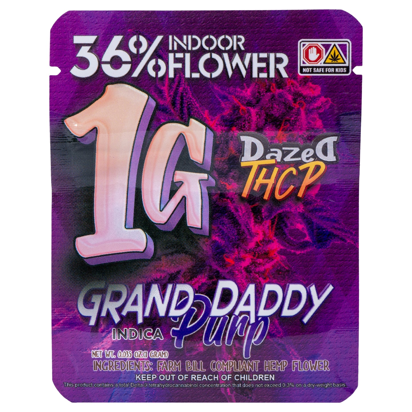 Dazed THCP Flower - Grand Daddy Purp (1G/4G)
