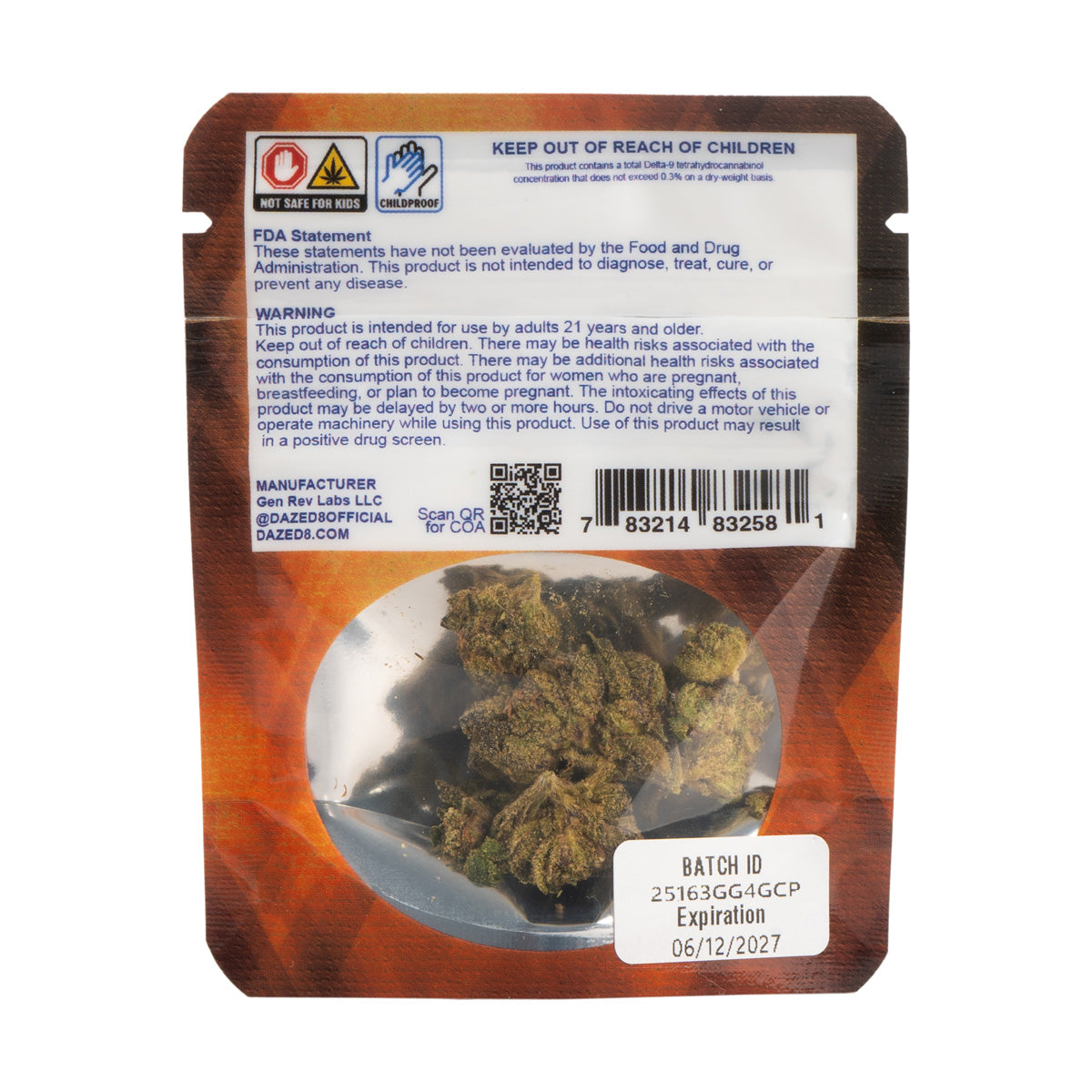 Dazed THCP Flower - Godfather OG (1G/4G)