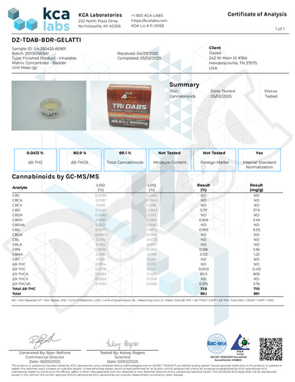 Ai Blenz Dab Triad - THC-A - Gelatti Biscotti (3G)