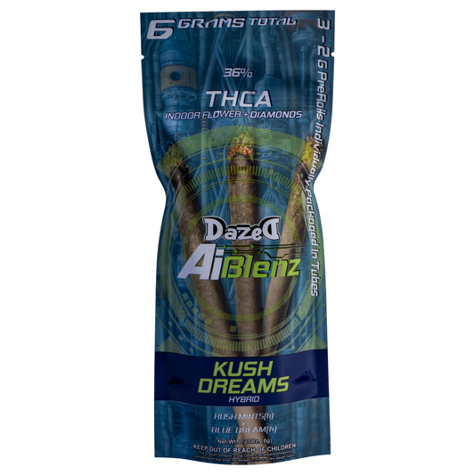Ai Blenz 3pk Pre-Roll - THC-A - Kush Dreams (2G)