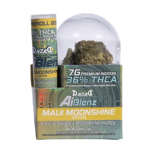 Ai Blenz THC-A Flower + Pre-Roll - Maui Moonshine (7G/Bonus .75G Pre-roll)