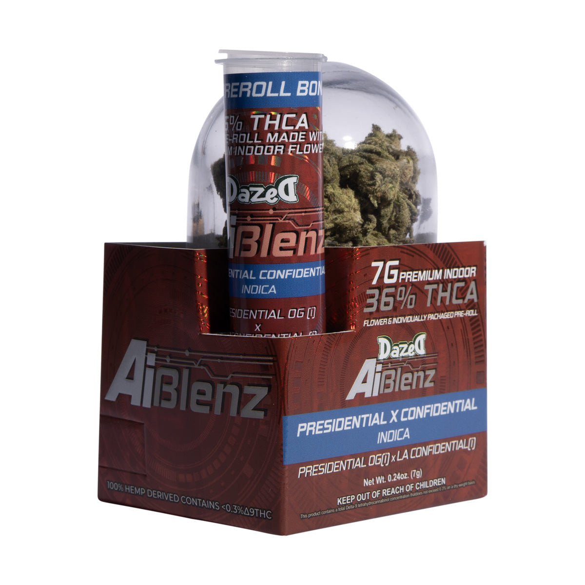 Ai Blenz THC-A Flower + Pre-Roll - Presidential Confidential (7G/Bonus .75G Pre-roll)