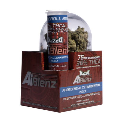 Ai Blenz THC-A Flower + Pre-Roll - Presidential Confidential (7G/Bonus .75G Pre-roll)